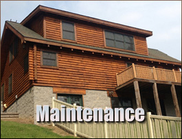  Sandy Hook, Virginia Log Home Maintenance